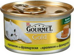 Консервированный корм для кошек Gold кусочки кролика в паштете