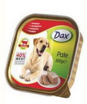 Консервированный корм для собак Паштет-Dax - Консервы для собак, с говядиной